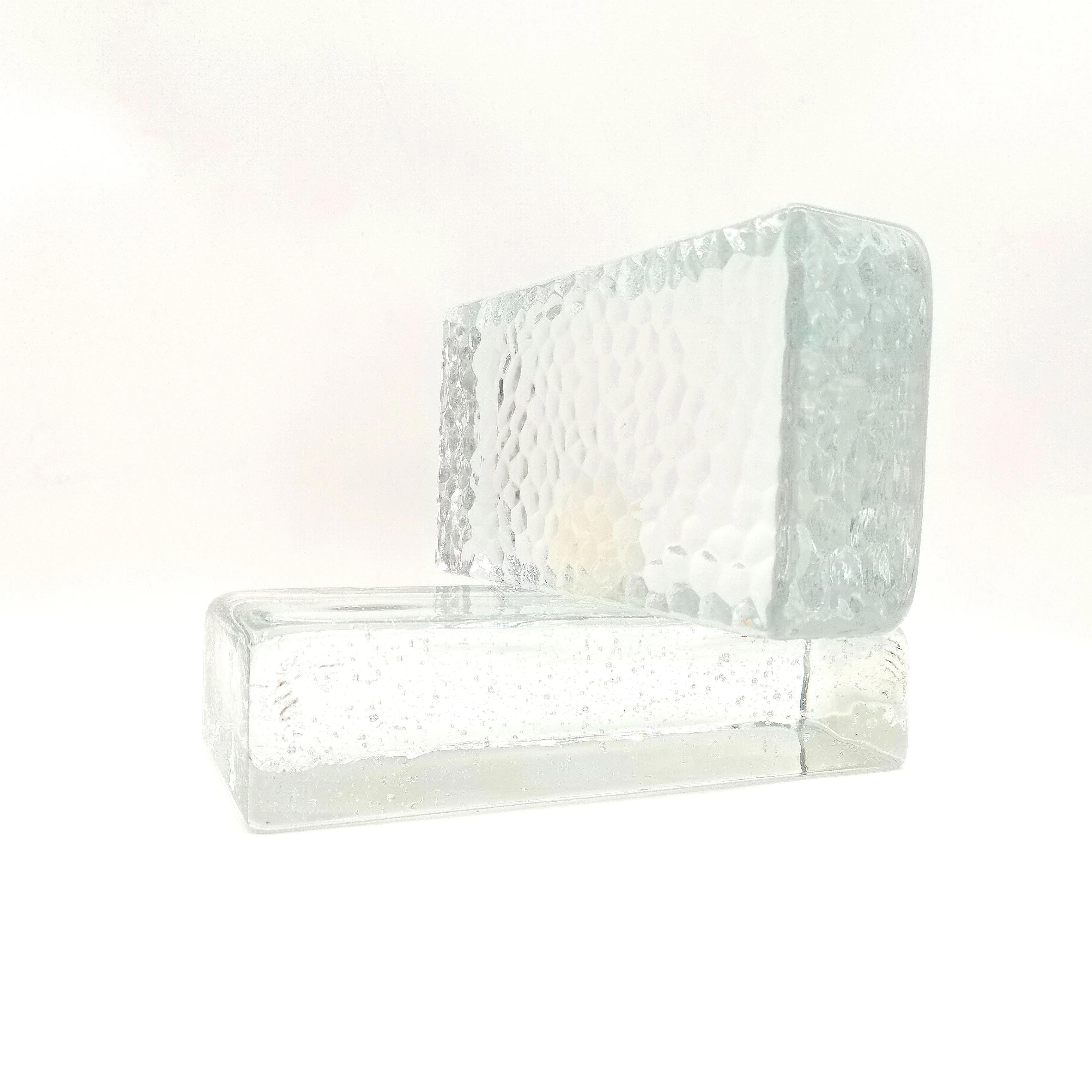 2023 New Fashion 80mm-95mm Clear factory price high quality hot sale Glass Block for decoration living room bathroom bedroom