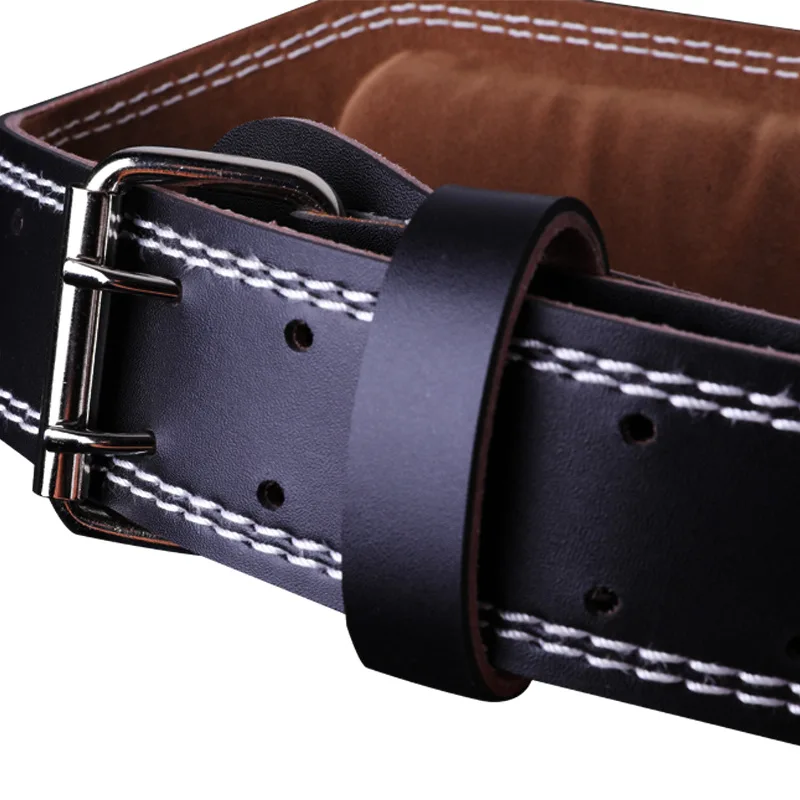 Powerlifting Gym Weight Belt Leather Weight Lifting Belt for Men