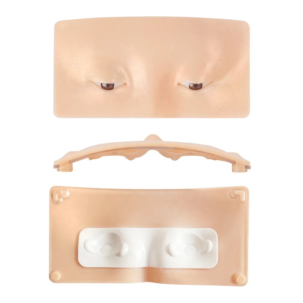 Premium 5D Eyebrow eyes Tattoo Practice Skin Eye Makeup practise Skin Silicone Practice Pad for Makeup Beauty Academy  beauty