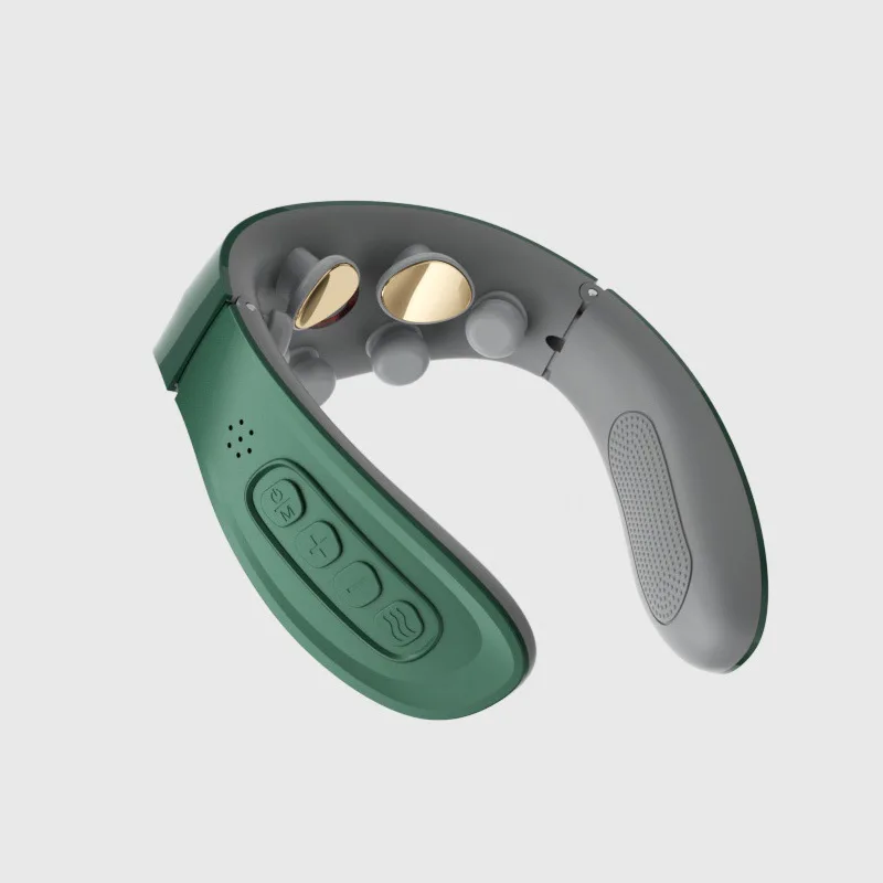 cnbless powerful wireless Mini Electric EMS Neck Massager Intelligent Remote Control Heating electronic Smart Neck Massager