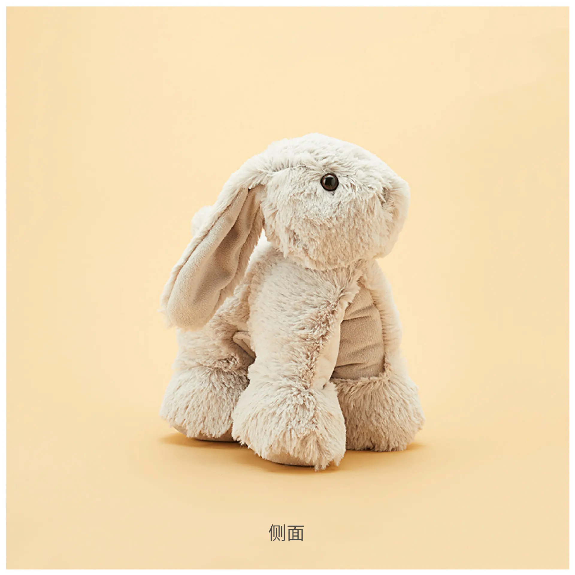 CE Custom Cute Nordic Soft Beige Bunny Stuffed Plush Toy Can be Flat Pillow Multi-function Floppy Rabbit Toy For Kids Gift