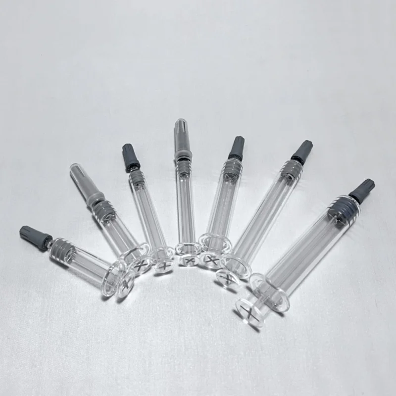 High quality medical disposable glass 1ml 2.25ml 3ml 5ml 10m luer lock syringe