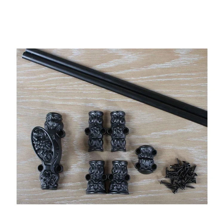 Большой размер 7 шт. винтажная черная ручка кремового болта