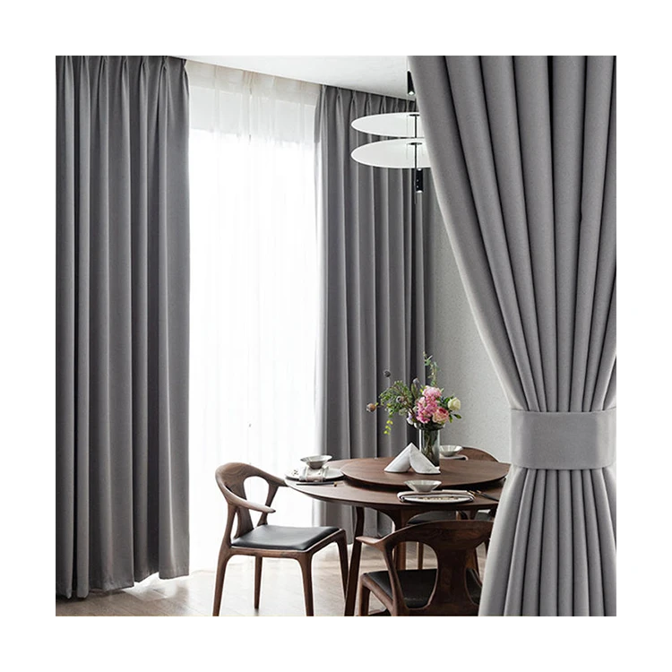 100%polyester 150-300cm width 200-280gsm blackout fabric curtains for living room  fire proof fabric 3pass