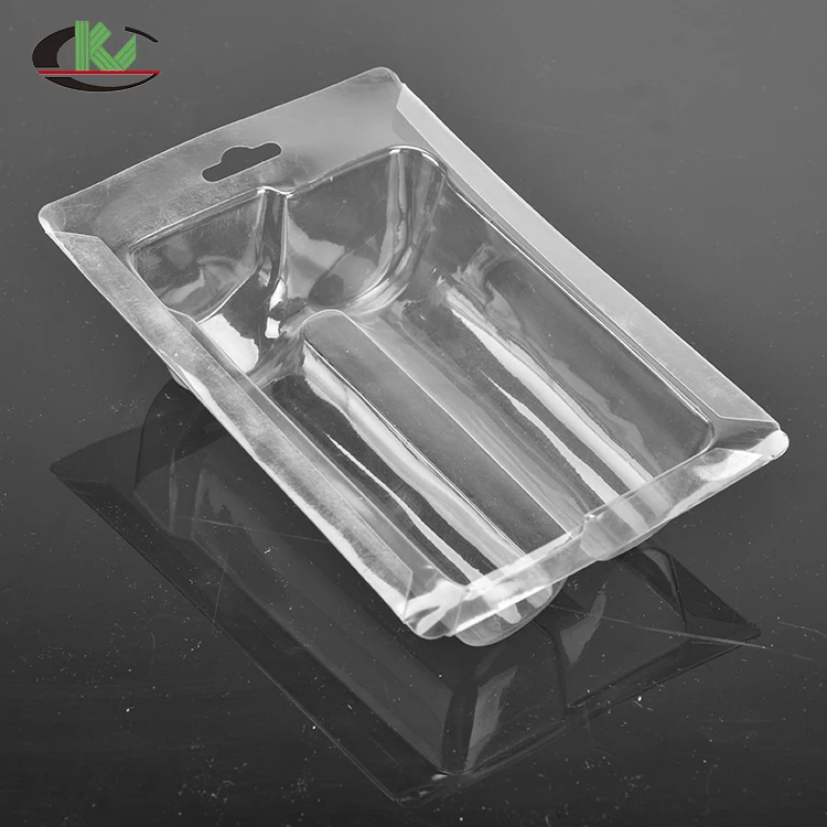 custom biodegradable blister clamshells packaging for plants with printed paper insert