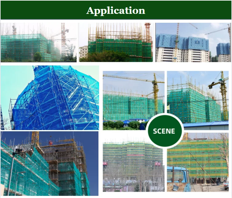 Industrial Protective Net Construction Scaffold Fall Arrest Orange Green Plastic Safety Net For Construction
