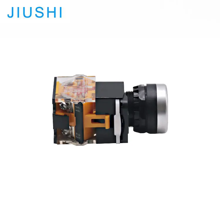 LA38-11BNZS latching push button switch 22mm flat head with the lock red green yellow blue white black