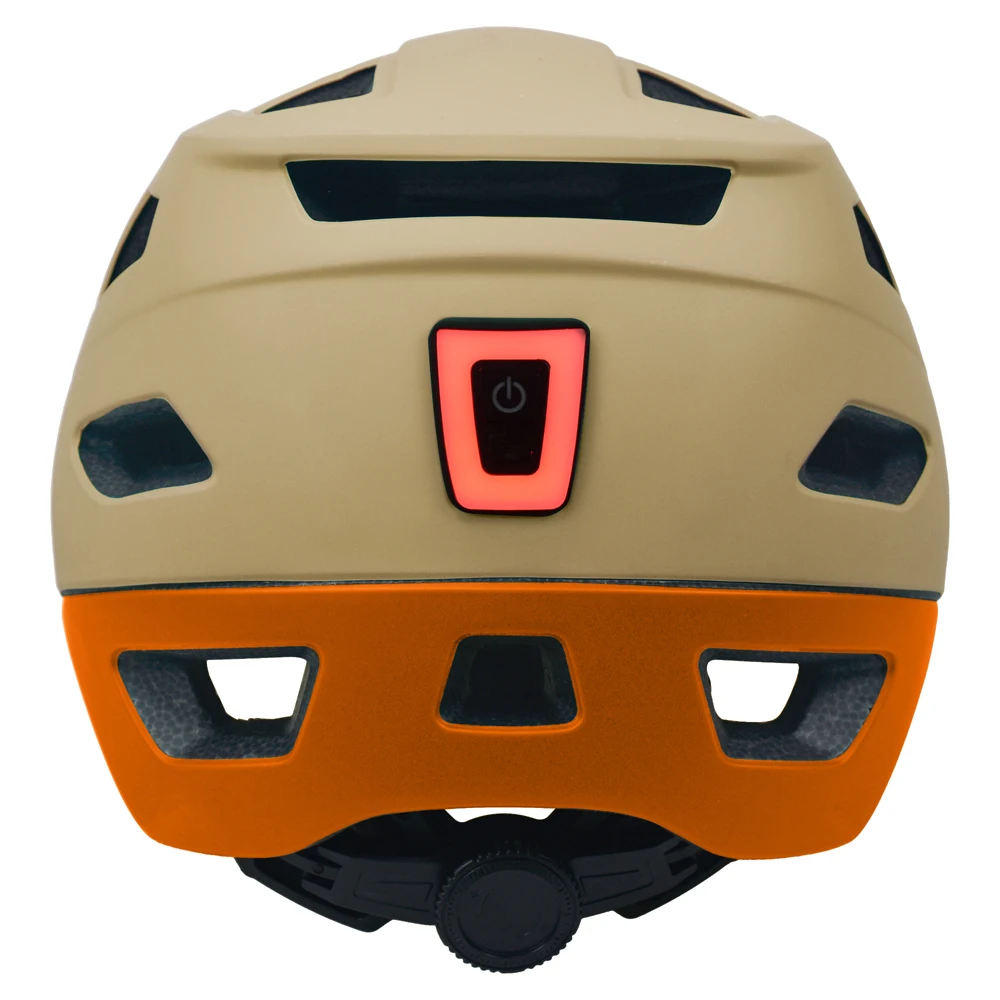 Mountain Bike Helmet Manufacturer Youth Mtb Road bike helmet with rear light and Removable Sun Visor MTB Cycling Helmet adult