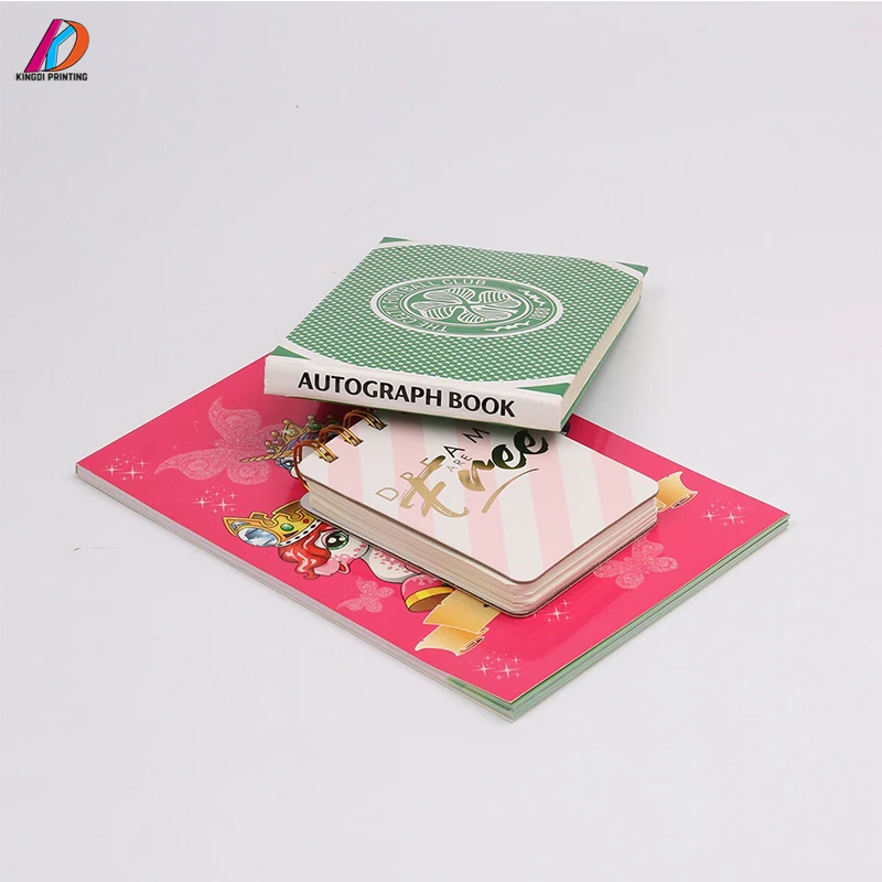 High quality custom logo blank journal pocket notebook autograph book