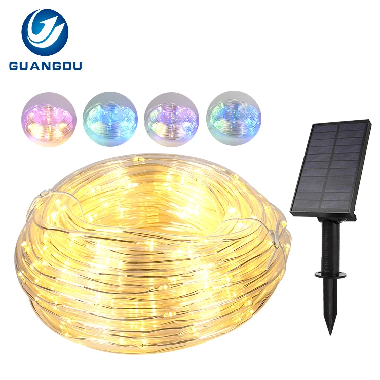 RGB Decoration Garden Light Strings  Abs 10m 20m Waterproof Ip65 Outdoor Solar Led String Lamp