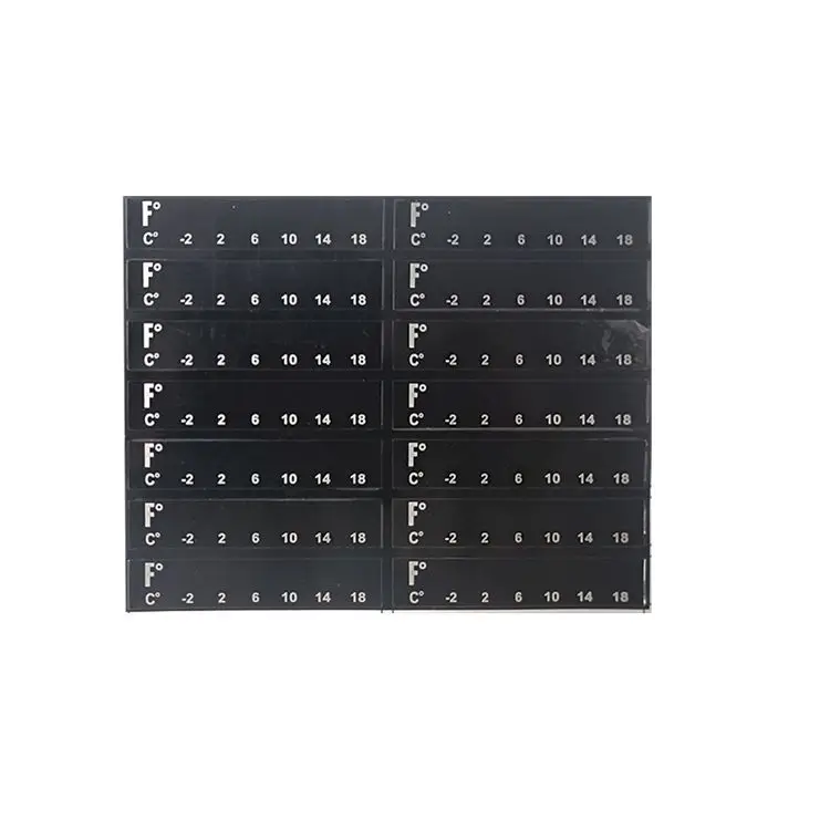 Self-Adhesive Industrial Equipment Temperature Indicator Label Heat Sensitive Vinyl Stick-On Digital Thermometer Strip