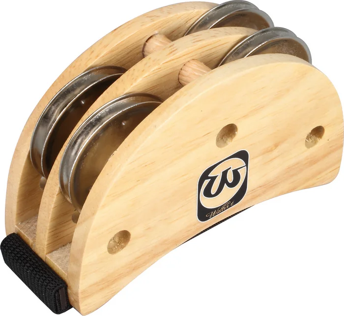 Walter Cajon Box Drum Companion Accessory Wooden Foot Jingle Tambourine,rubber wood foot jingle