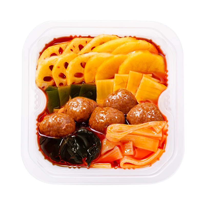 Chinese Food Spicy Self Heating Vegetable Beef Tallow Seasoning Tripe Instant Hotpot 420g Spicy Beef Balls Instant Hot Pot