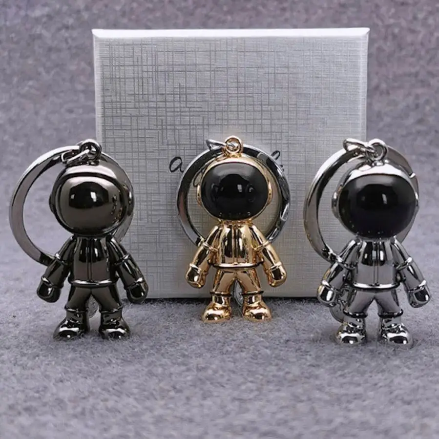Factory No Moq Wholesale 3D Souvenir Keyring Bulk Creative Astronaut Key Chain
