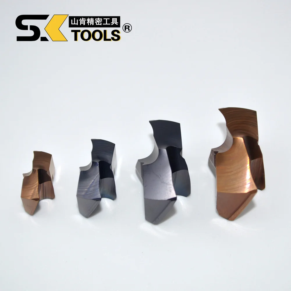 1PC PKW 14.51to15.88mm Diameter Exchangeable Crown Drill Bit Modular Drill Inserts for CNC Machine Hole Making Metal Process