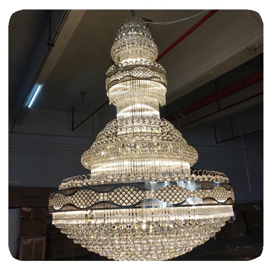 2025 New Product Decorative Hotel Dinging Room LIANGTE Project Crystal Glass Led Chandelier Light
