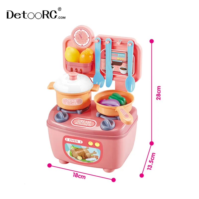 Detoo  Diy Stem Educational Toys kitchen toys sets for kids learning and playing free samply pink toys for girls