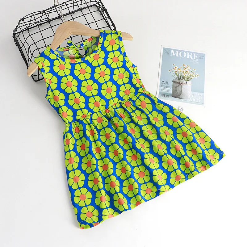 Summer girls dress new cotton silk princess dress 0-12 years old girl baby casual pajamas dress