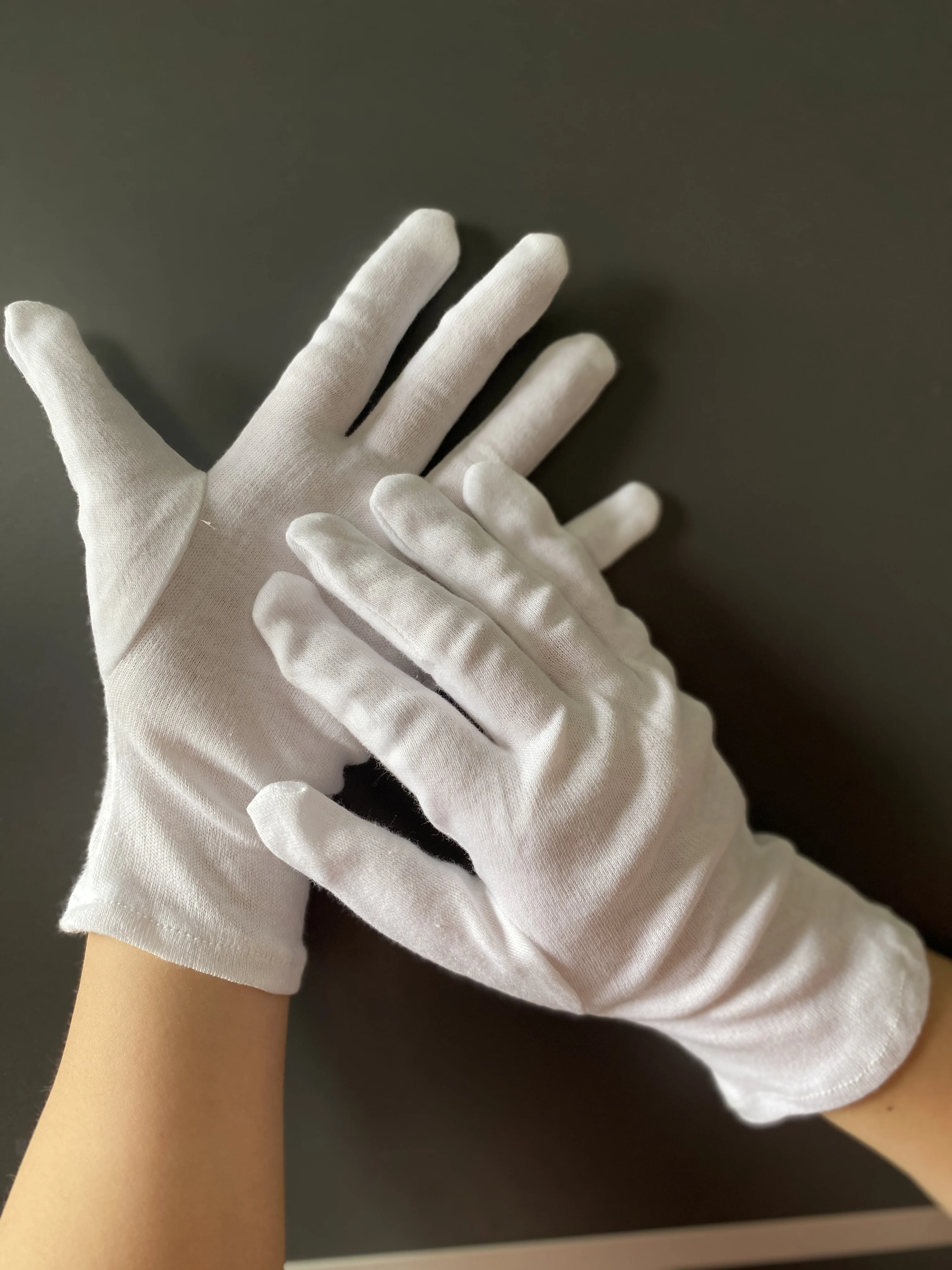 High quality Cotton/Nylon Marching Gloves, Formal Tuxedo Honor Guard Parade Gloves, Eczema and Dry Hands Eczema gloves