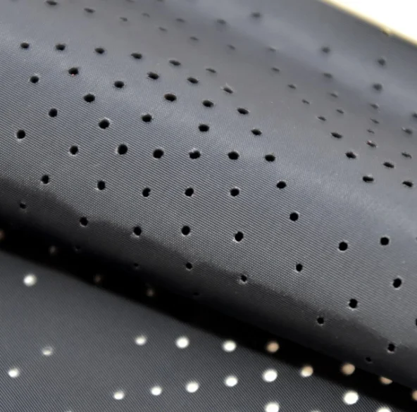 
100%Polyester 75D PA coated punching fabric Perforated fabric 