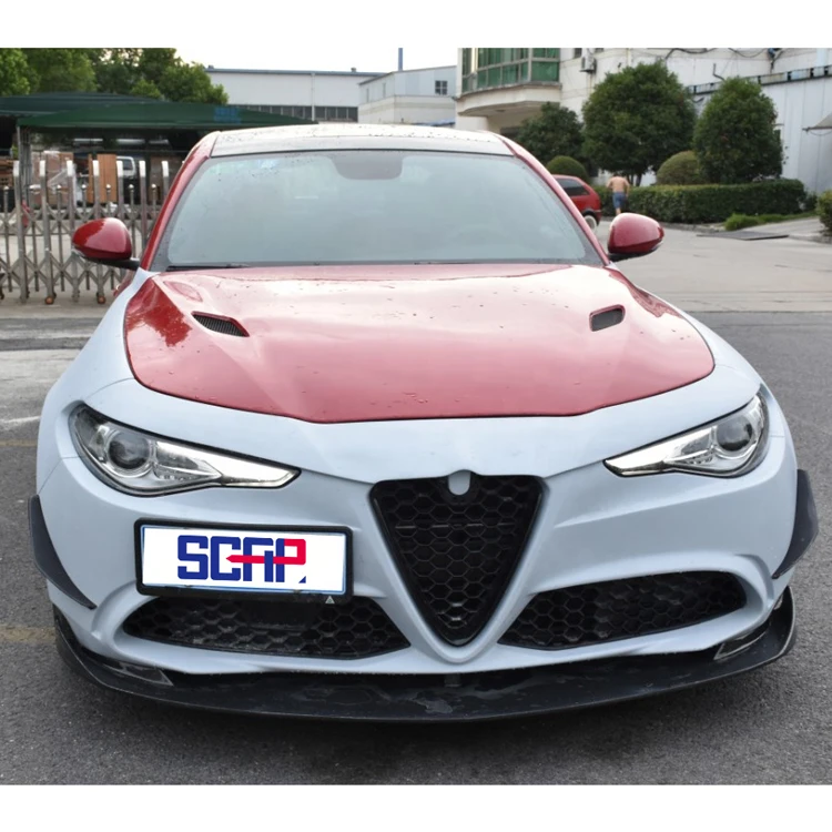Аксессуары для автозапчастей из углеродного волокна капот Alfa Romeo giulia
