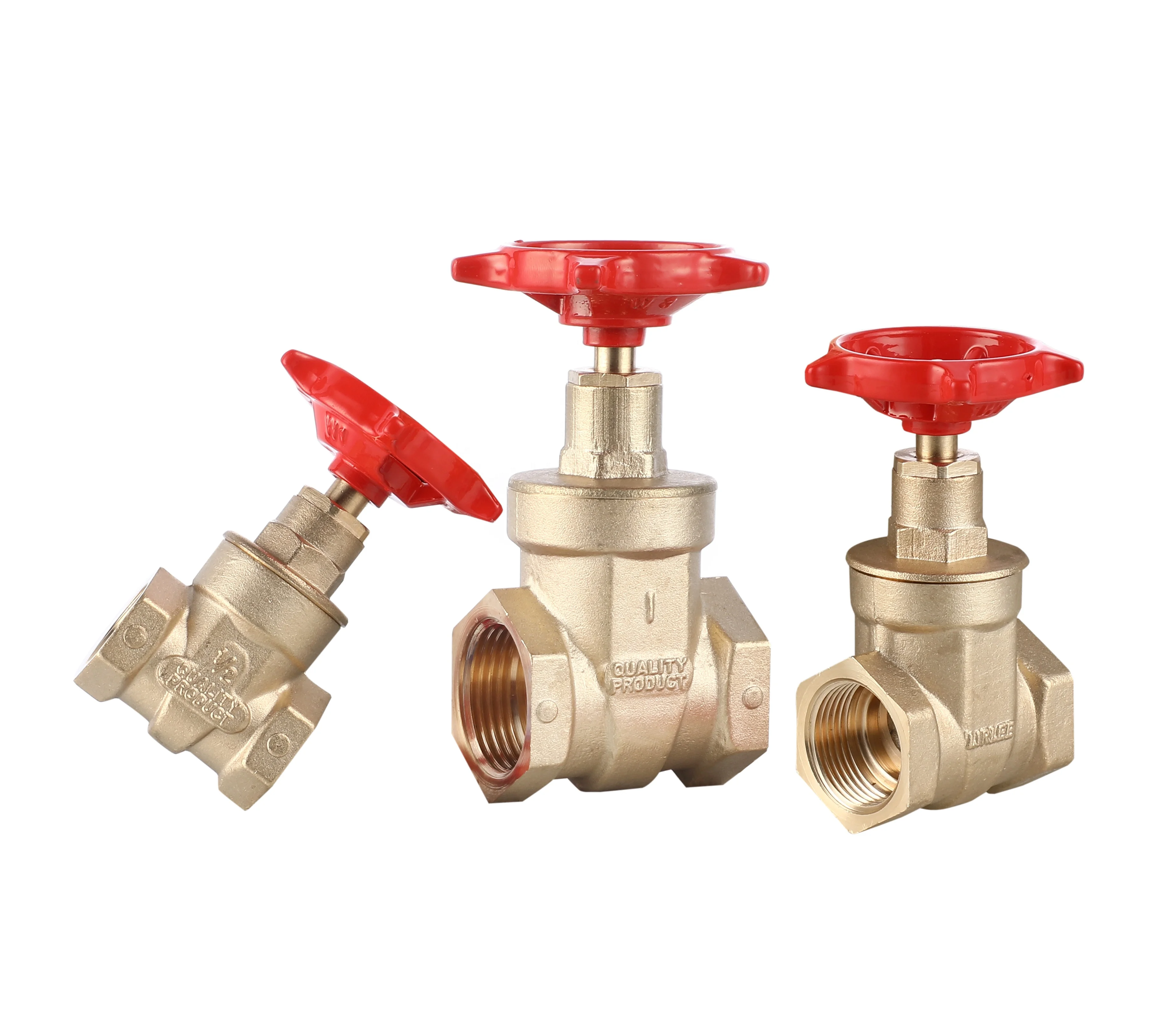 LIRLEE High Quality Brass Gate Valve 1/2 Inch 3/4 Inch 1 Inch  Copper Brass Water Gate Valve