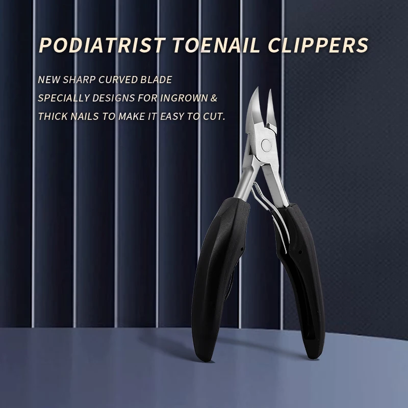 Stainless Steel Pedicure Tools Set Black Pink Finger Toe Nail Clipper Cuticle Nipper