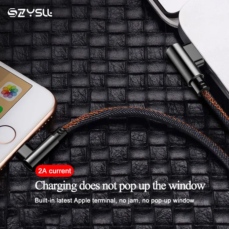 
Fast Charging Aluminum Braided right Angle Type c Micro 90 degree USB C Cable for Game 