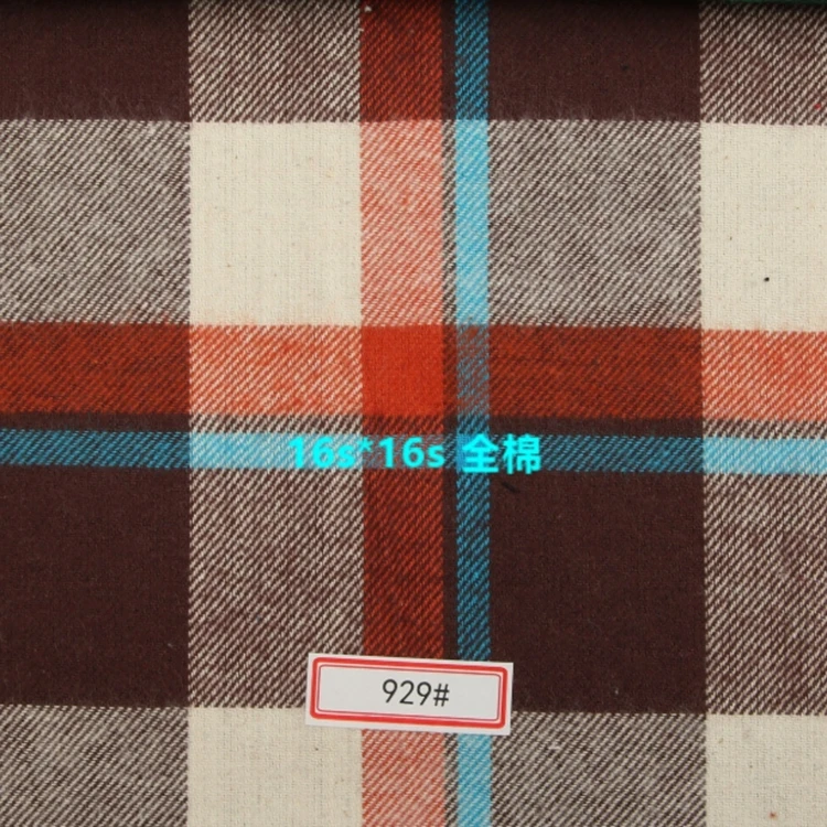 
Factory price fashion 16x16 cheap soft shirt fabric 100% cotton flannel for garment 