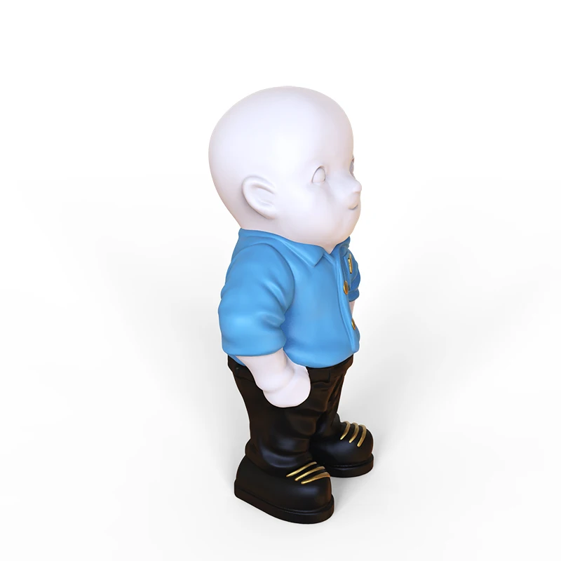 Personalized resin craft home decoration unique cute figurin custom mini 3d action custom cartoon toy figurine