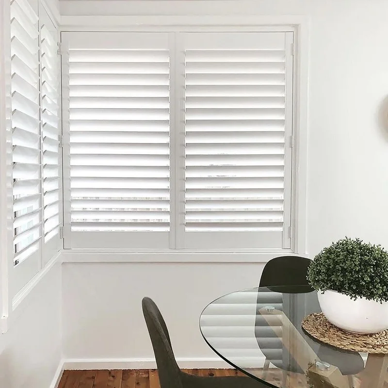 ПВХ экструзионные штампованные окна скользящие деревянные плантации наружные окна затвора