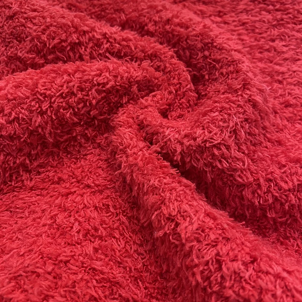 Оптовая цена 1/3.8 нм ткань ручного вязания крашеная коренастая причудливая вязка крючком шерсть трубка 100% полиэстер пушистая половинчатая бархатная пряжа