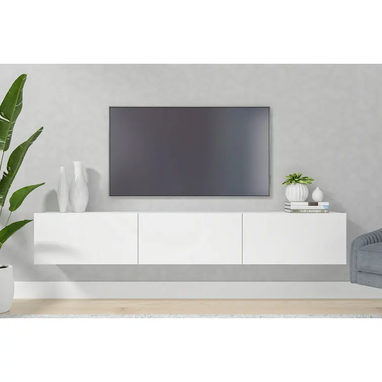 Bestseller Living Room Furniture Set Luxury Floating Tv Rack Modern Cabinet