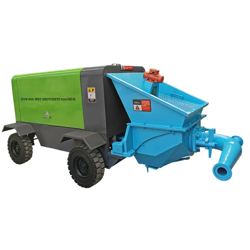 Concrete Construction wet concrete machine hydraulic shotcrete machine gunite