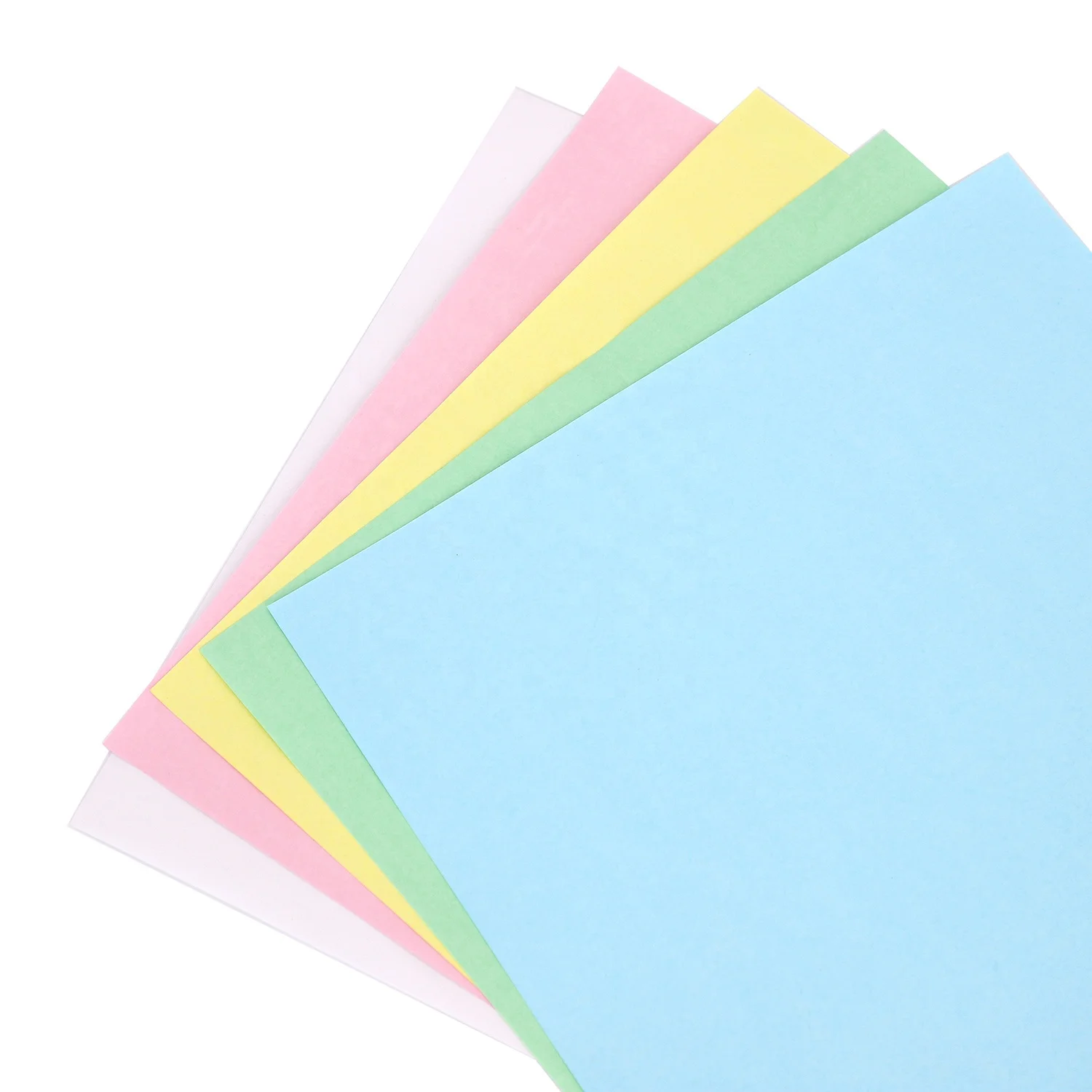 Bue Image NCR Paper for Laser Printers White Pink Yellow Blue Green 43*61cm Carbonless Paper