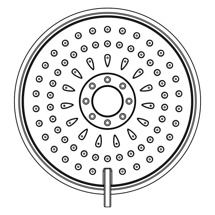  5-настройка с низким расходом верхний душ головы 4 дюйма малого диаметра насадка для душа