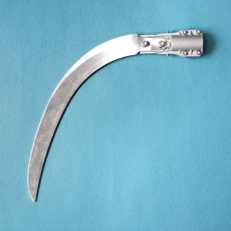 Classic Style Hollow Grind Clip Point Blade Ratchet Pull Ring Lock Rubberwood Handle Palm Knife for Comping