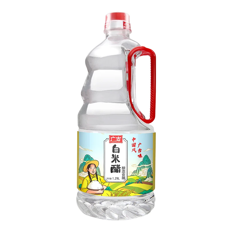 Chinese Product OEM Pure Health Vinegar 1.29L Plastic Bottle Bulk Rice Vinegar Seasoning