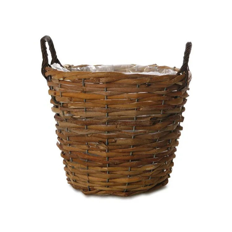 
Wholesale small flower pot outdoor wicker outdoor tileable basket 