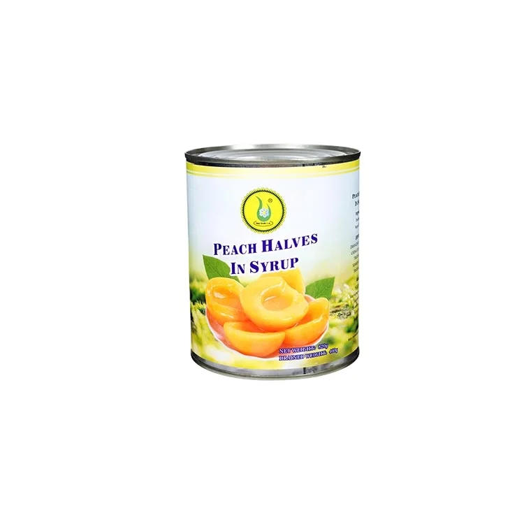 OEM sweet fruit in syrup 425 g/567 g/850 g/2840 g yellow peach canned halves slices