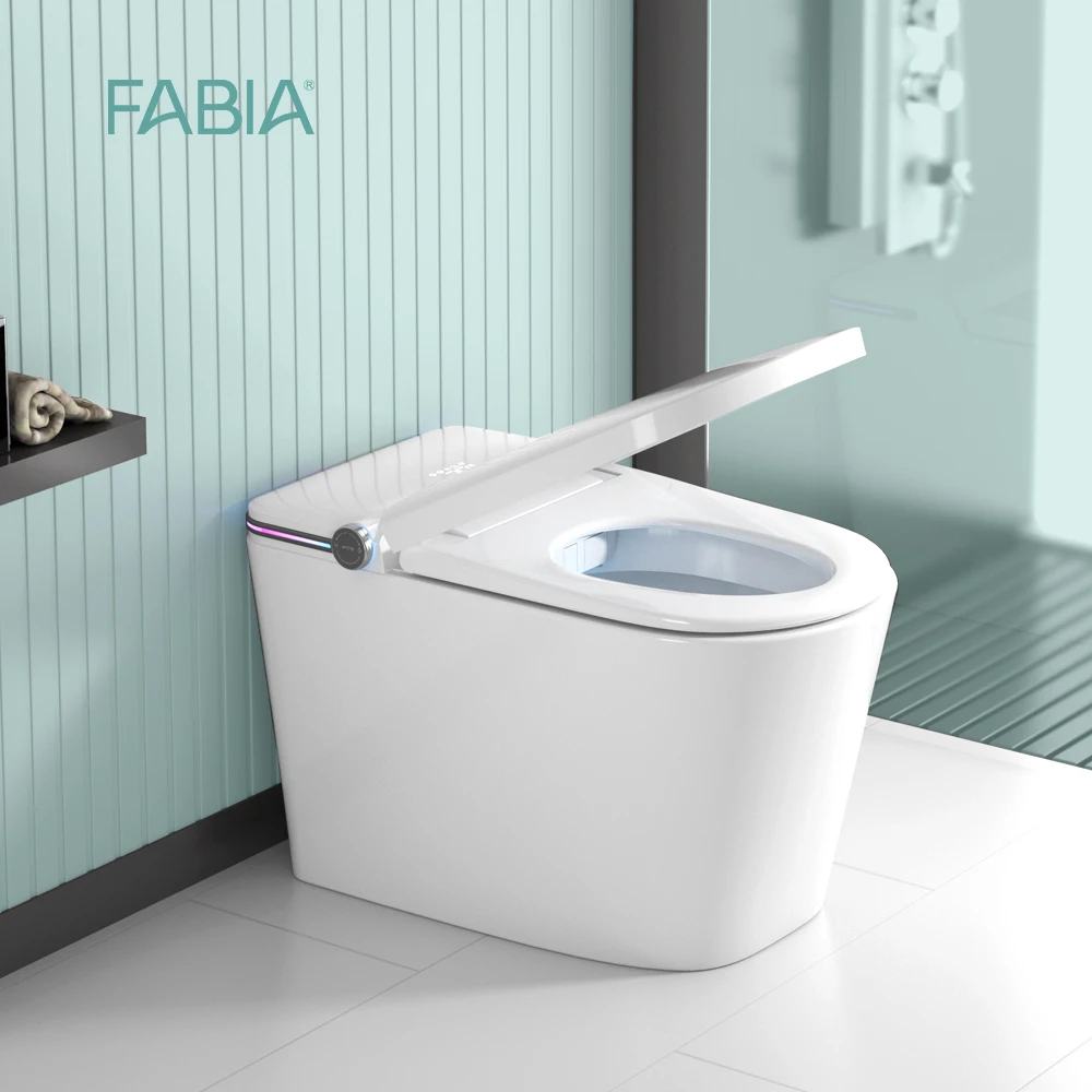 No water pressure LED display electric shower toilet bathroom wc smart toilet automatic