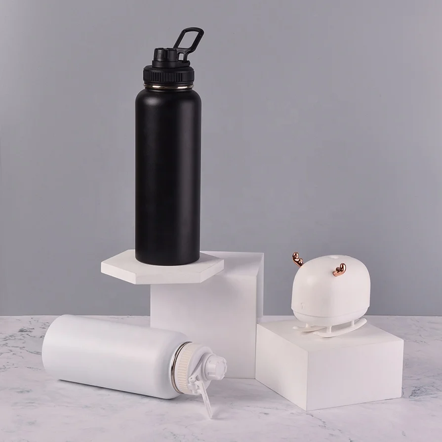 Amazing Items Waterbottles Metal Wide Mouth Water Bottle Insulated Double Wall Stainless Steel Sport Water Bottle