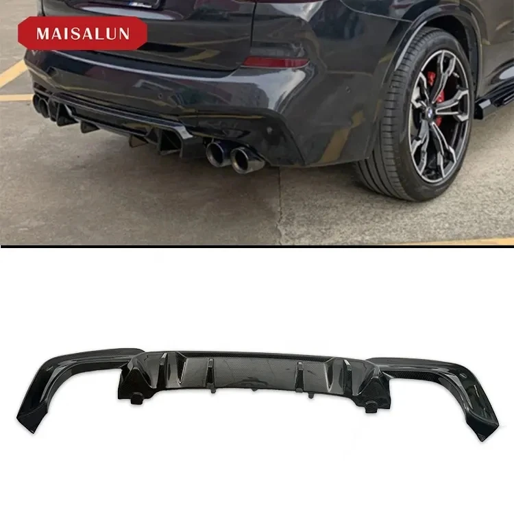 Factory price accessories R style Carbon Fiber Rear Diffuser For BMW X3 G01 2017-so far Rear bumper parts