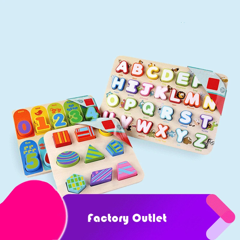 China Export Agent Yiwu Toys Early Educational Kids Puzzle Toy DIY Number 3d Wooden Puzzle Cheap Toys