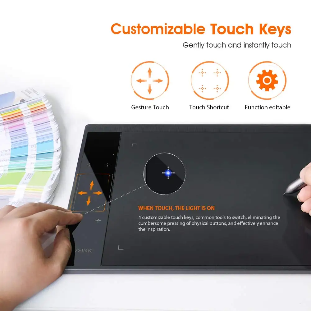 VEIKK Best A30 Graphic Tablet Drawing Tablet Pen Tablet 10 * 6 Inch with 8192 Levels Passive Pen