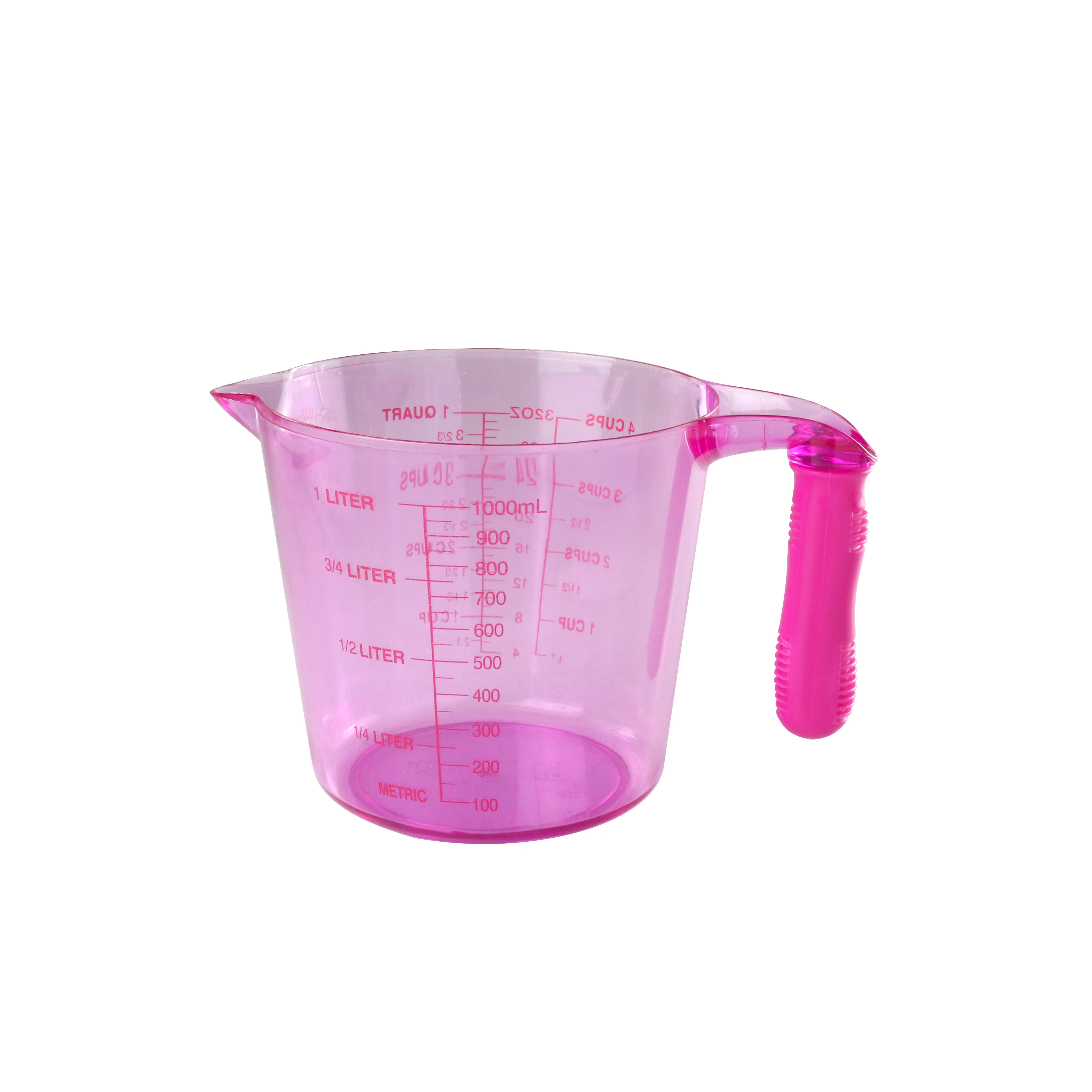 32OZ Plastic Measuring Cup   Capacity Clear Measuring Jugs,BPA-free Stackable Measuring Cups with Handle Grip and Spout f