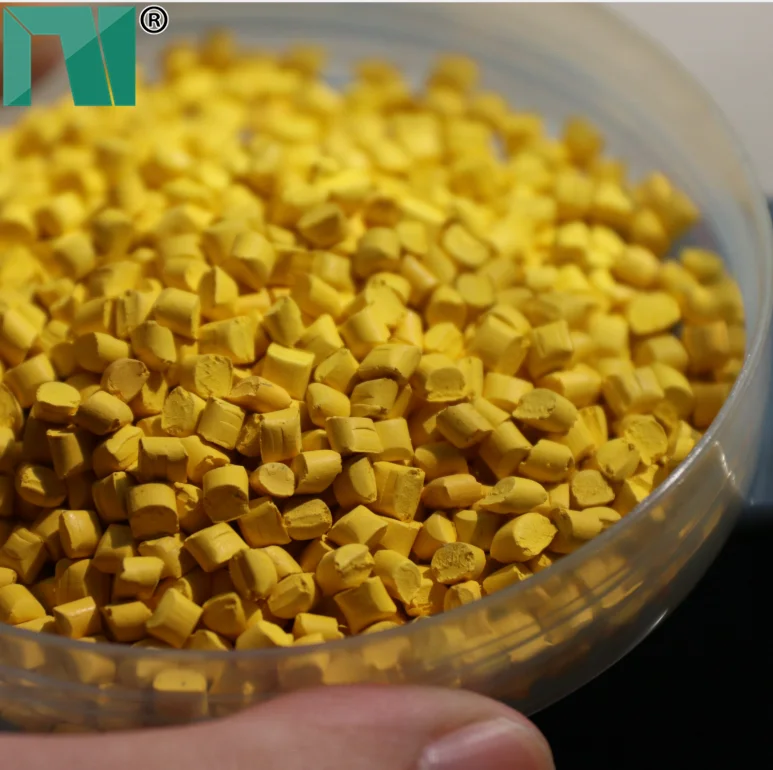 pe ldpe hdpe blown film grade yellow masterbatch color plastic pigments