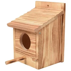 wooden bird house nests box balcony garden ornament decoration retro style outdoor hanging birdhouse for pet parrot pigeon