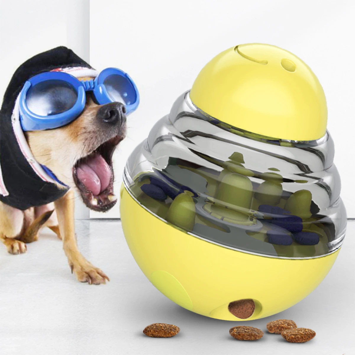 Newest Interactive Pet Toy IQ Treat Ball Smarter Pet Food Dispenser for Dog Cat Playing