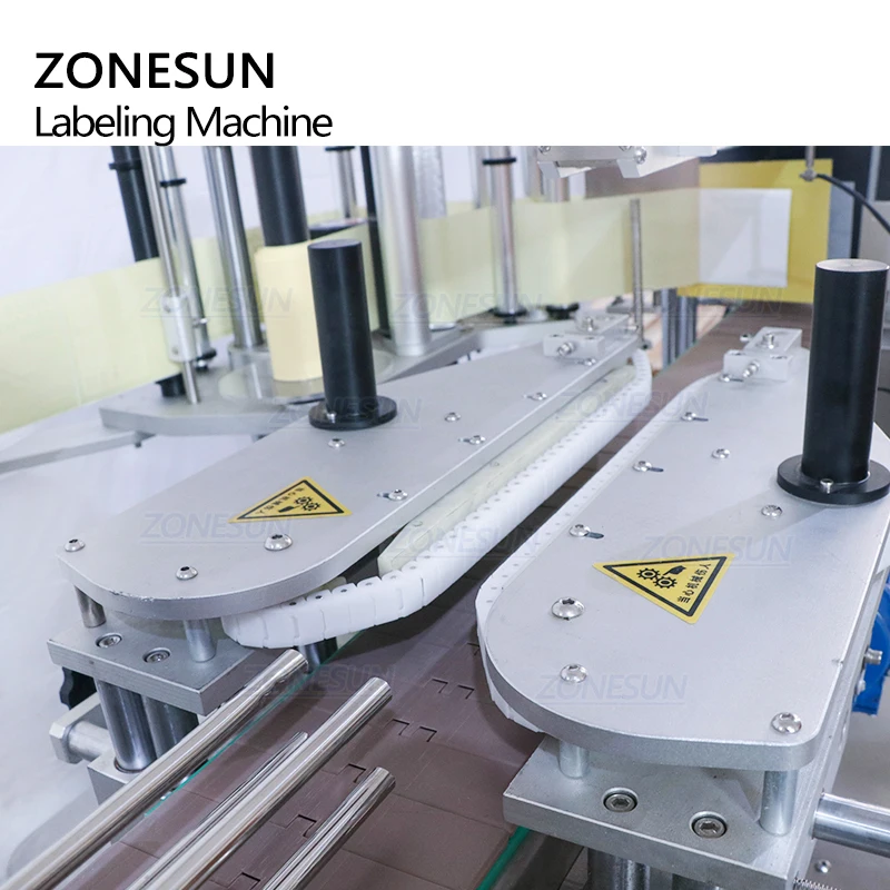 ZONESUN ZS-TB600T плоская квадратная наклейка самоклеящаяся прямоугольная бутылка трехсторонняя маркировка аппликатор автоматическое